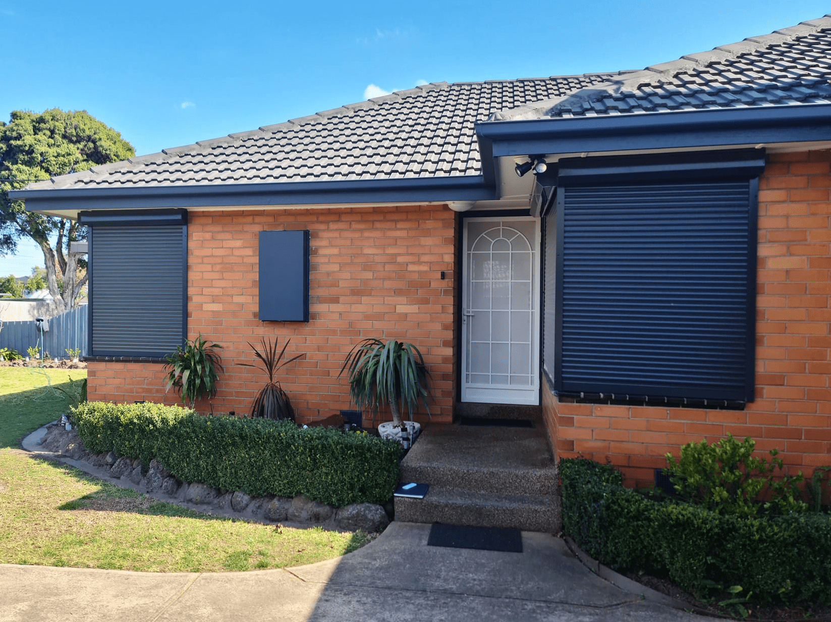 High-Quality Roller Shutters Front black roller shutters