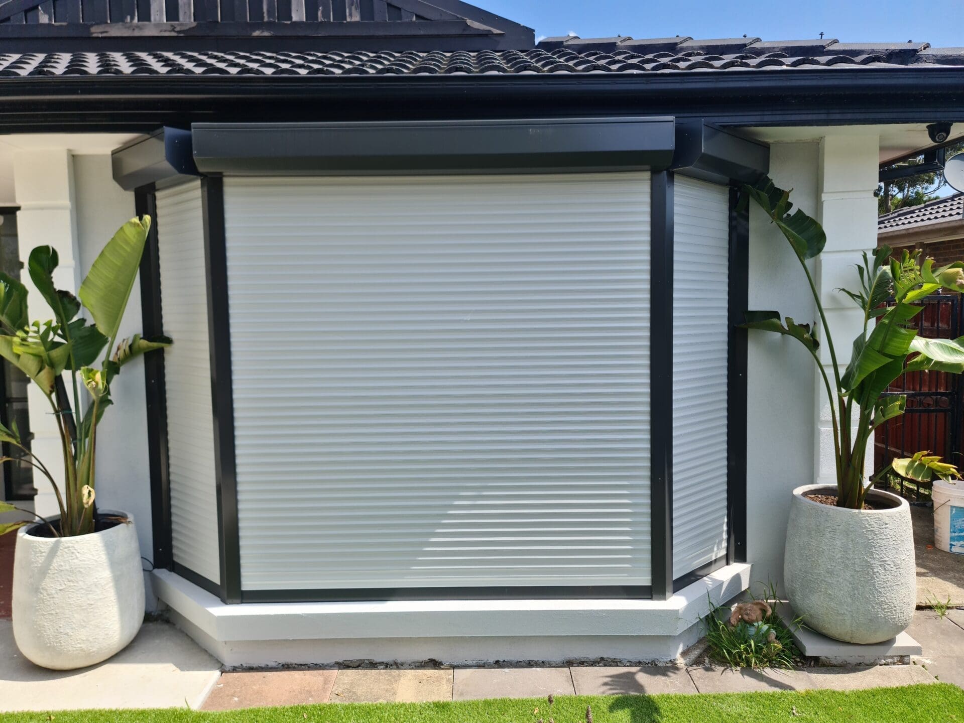 House roller white Security Shutters for Windows